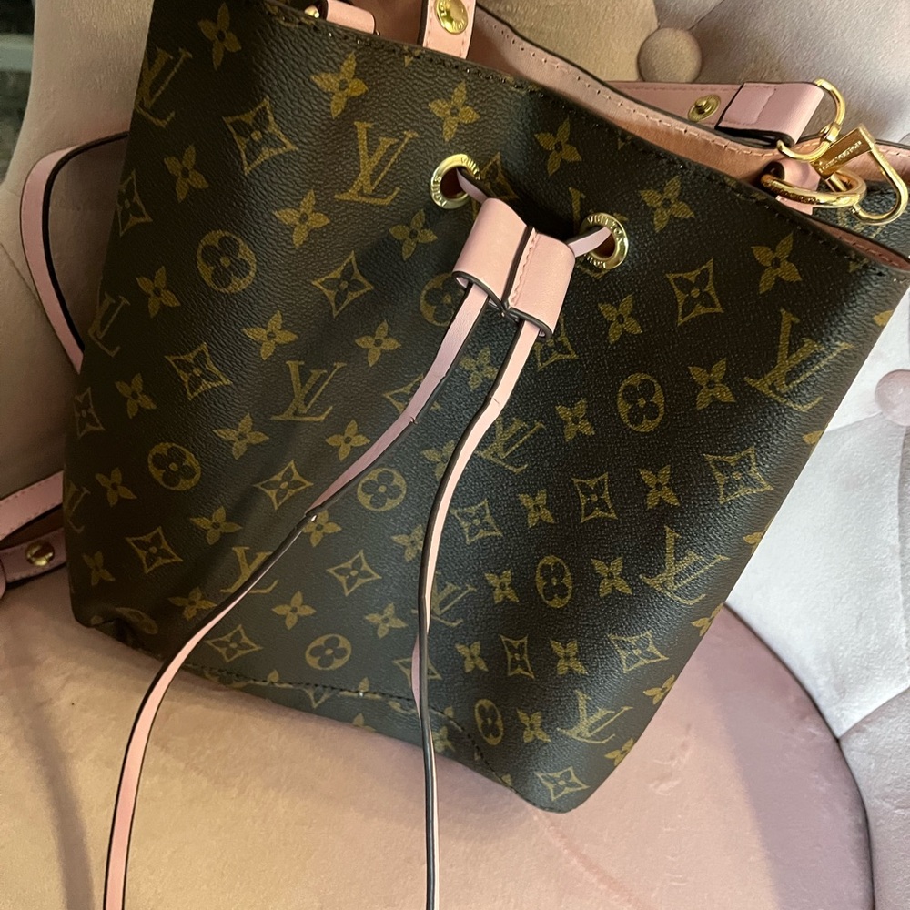 Pink monogram bag